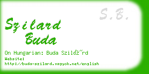 szilard buda business card